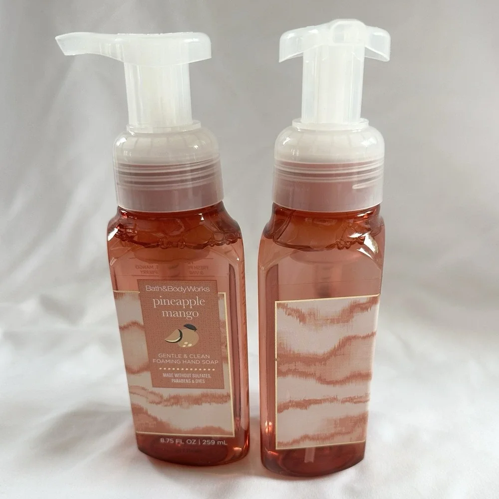 Bath & Body Works PINEAPPLE MANGO‎ 8.75 Oz Foaming HAND SOAP Lot of 2
